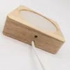 Nachtlichter USB LED Holz Schreibtischlampe Schlafzimmer Nachttischlampe Kabelgebundene Beleuchtung 6000K Weiß Home Dekorativer Tisch