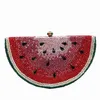 Totes shinestone watermelon bolsa de cristal de cristal completo festas de festa bolsa bolsa bolsa bolsa bling de alta qualidade