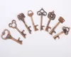 100pcslot Key Shape Beer Bottle Opener Vintage Retro Keychain Key Ring Opener 8 styles B002