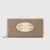 Horsbite Long Zipper Wallets Women White Brown اثنين من المحفظة المصمم مع فتحات البطاقة