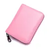 HBP Card zipper male cowhide RFID anti-theft brush magnetic leather female card holder3151