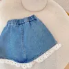 LZH Summer Children's Fashion Lace Shorts Shorts Shorts PCS Outfit Girls Sets Clothing Clothing Set for Baby Year Suit