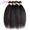 Morceaux de cheveux Kinky Straight Bundles Avec Clre 12A Brésilien Non Transformé Yaki Human HD Lace Frontals 4 Bundle Deals 230214
