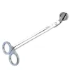 Ciseaux en acier inoxydable Éteignoirs en acier Bougie Mèche Tondeuse Or Rose Bougie Ciseaux Cutter Bougie Mèche Tondeuse Lampe À Huile Garniture Ciseaux Cutter FY4380