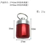 금속 방수 합금 알약 알약 상자 케이스 병 캐시 홀더 컨테이너 컨테이너 키 체인 의학 상자 DABBER 왁스 담배 컨테이너 항아리 알루미늄 짧은 지방 저장