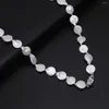 Pendant Necklaces 11-12mm Natural Pearl Beads Necklace White Bead For Women Making DIY Jewerly Accessories Party Gift