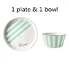 Dinnerware Sets Ceramic Breakfast Plate And Bowl Set Dessert Fruit Snack Sugar Salad Simple Rice Soup Beef Dishes