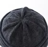 Berets Connectyle Men's Style Zimowy kapelusz z Visor Acryl Miękki polar w podszewkę Kolejna Kolejna Mężczyzna SBOY Days Warm Cap 230214