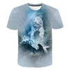 Men's T Shirts 2023 أحدث Tiger 3D Printing Animal Cool and Funny O-Dece Men Men Shorted Sumped Top Fashion Tops