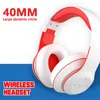 Cell Phone Earphones Bluetooth Headphones Foldable Wireless Headsets Bass Stereo Earphone Mp3 Player With Mic Support TF Card AUX PC 230214