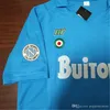 1987 1988 나폴리 레트로 축구 유니폼 87 88 Coppa Italia SSC Napoli Maradona 10 Vintage Calcio Napoli 키트 클래식 빈티지 나폴리 축구