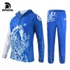 Açık T-Shirts Spata Erkekler Uzun Kollu Nefes Alabilir Kapşonlu Hızlı Kuru Büyük Giyim Balıkçılık Ceket Takım Pantolon Güneş Koruma Spor Balıkçılık Gömlek Seti J230214