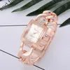 Bilek saatleri kadın saatleri üst altın bilezik izle kadınlar rhinestone bayanlar saat montre femmewristwatches bilek saati wri