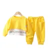 세트 LZH New Autumn Winter Kids Baby Worts Suit for Girls Sweater Pants Twopese Outfits Suit Children 's Clothing Set