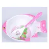 Spoons Wholesalebaby Spoon Children Melamine Material Tableware Colher Talheres Long Handled Mini Soup Colheres Ladle Drop Delivery Dhkhj