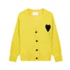 Men's Fashionable Paris Designer Sweater Amis De Coeur Macaron Love Jacquard Cardigan for Men and Free-shipping