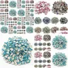 その他の50pcs 8mm DIY siver合金ラウンドアクリルクリスタルスペーサーネックレス用ブレスレットメタルチャームジュエリードロップデルdhgarden dh8dqのためのルーズビーズ