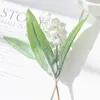Dekorativa blommor konstgjorda europeiska klockor orkidéer små färskt bröllop hand bukett plast plast falsk hem dekoration blomma