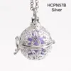 Pendant Necklaces 5pcs/lot Flowers Hollow Cage Mexican Chime Magic Box Bola Sound Bell Harmony Pregnancy Belly For Women HCPN57