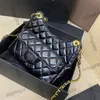 Torby dla dzieci worka damska vintage croissant torebki hobo wosk olejowy skóra torebka torebka złota metalowy sprzęt Matelasse łańcuch crossbody designer klasyczny diament Latti