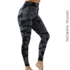 Sömlös hög elastisk slipsfärgad fukt Wicking Yoga Pants Suit Running Sport Tights Fitness Play Women Plus Size Suit