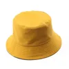 Широкие шляпы летняя новая хлопчатобумажная черная твердая сплошная сплошная двухсторонняя простая шляпа Bob Hip Hop Buckt Hat Шляпа мужская женская панама на пляжном рыбалке повседневная солнцезащитная капля R230214