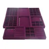 Jewelry Tray Upscale Purple Veet Display Box Rings Necklace Earring Bracelets Organizer 0Fur9 1159 Q2 Drop Delivery Packaging Dhfdz