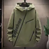 Mens Jackets Autumn Streetwear Hip Hop Hooded Spring Short Zipper Windbreaker Oversize Coat Casual Harajuku Bomber Top Clothing 230214