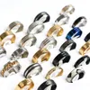 Cluster Rings 20Pcs / Lot New Fashion Large Size Colorf Anello in acciaio inossidabile Gioielli per donna Uomo Mix Style Wedding Lover Couple Par Dhuvg