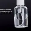 12 -stcs/lot 2oz fijne mist spuitfles helder lege mini reis plastic water spuitflessen parfum verstuiver verpakking flessen met 24 -stcs labels bnzbquefzt