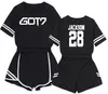 2023 zwei Stück Set Frauen Straykids Schade Twinset Motion Anzug Anzug-kleid Freizeit Zeit Selbst-anbau Kurzen Rock streunende Kinder 0214