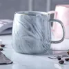 Mugs Creative European Phnom Penh Milk Coffee Marble Pattern Breakfast Water Mug Office Home Drinkware Tea Cup Lover's Gifts