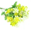 Decorative Flowers Artificial 28 Heads Table Centerpiece Vibrant Color One Bouquet 7 Branch Silk Flower For Wedding