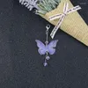 Breloques à la main neige gaze Art couleur papillon pendentif neutre stylo à bille voiture décoration de la maison accessoires