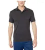 Men's Polos Men Merino Wool Polo Shirt Short Sleeve Black Outdoor Lightweight Tee Shirts Man Size S-XL 150G