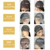 Chignon umani 360 capelli pieni del merletto pre pizzicati brasiliani per le donne 13x4 HD frontale 30 pollici onda del corpo anteriore 230214