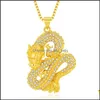 Pendant Necklaces Dragon Necklace Mascot Jewelry Lucky Symbol Gift Auspicious Drop Delivery Pendants Dh2S1