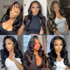 Hair band MSH HD Lace Frontal Peruvian Body Wave Front Human s for Women Clre 230214