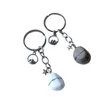 Keychains Kawaii Ceramic Tooth Keychain Origin Design Cute Couple Mobile Phone Bag Fun Teeth Keyring Women Man Car Key Chains Accessories