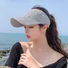 Wide Brim Hats 2023 New Women Hollow Out Knit Dome Bucket Hat Wide Brim Foldable Beach Caps Summer Sun Hat Outdoor Baseball Cap R230214