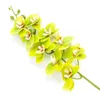 Fiori decorativi 1Pc Stampa 3D Fiore artificiale Decorazione di nozze Farfalla Orchidea Giardino Festa fai da te