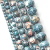 Steen 412 mm Natuurlijke donkerblauwe regenboogstenen Ronde Spacer Losse kralen voor ketting Bracelet Charmed Handgemaakte sieraden maken Dr. Dhgarden Dhpft