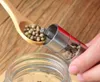 20pcslot Fast Shipping Portable Stainless Steel Thumb Push Salt Pepper Grinder Spice Sauce Mill Grind Kitchen tool