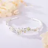 Bangle Silver Plated Brand Design Retro Två färgplommon Blossom Girl Armband Handgjorda öppna stil Lady Jewelry Gift