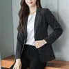 Women's Suits Women Chic Office Lady Striped Blazer Vintage Simple Slim Coat Fashion Notched Collar Long Sleeve Female Outerwear Stylish