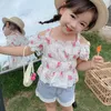 LZH Children's Clothing Summer Sets for PCS Outfit Fashion Kids Costume Top Shorts Suits Suit Baby Girls Set