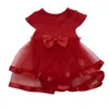 Girl Dresses Toddler Summer Outfits Born Baby Clothes Cute Bow Birthday Tutu Princess Dress Infant Romper