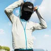 Utomhus t-shirts fiske hoodies solskydd andningsbara snabbdrickor fast blå grå utomhus antiuv promenad jogging vandring fiskkläder j230214