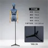 18style Wood Arm Full Female Head Art Mannequin Fabric Cover Body Metal Base for Wedding Display Twist Split Waist Women Model E151