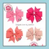 Клипы для волос Barrettes Harypin Corean Cute Harpins Bow Bow Red/Blue 40Colors Jewelry Drow Drowd Dhpsu